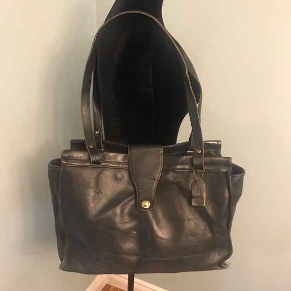 Coach Handbags - Coach vintage 70s leather bag/briefcase/school bag